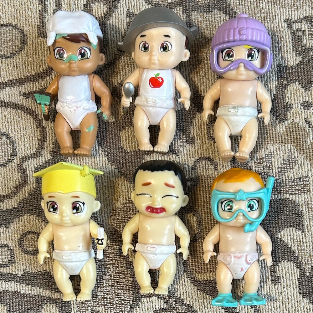 Baby Secrets Surprise Mini Dolls Lot of 6 by Headstart Zapf